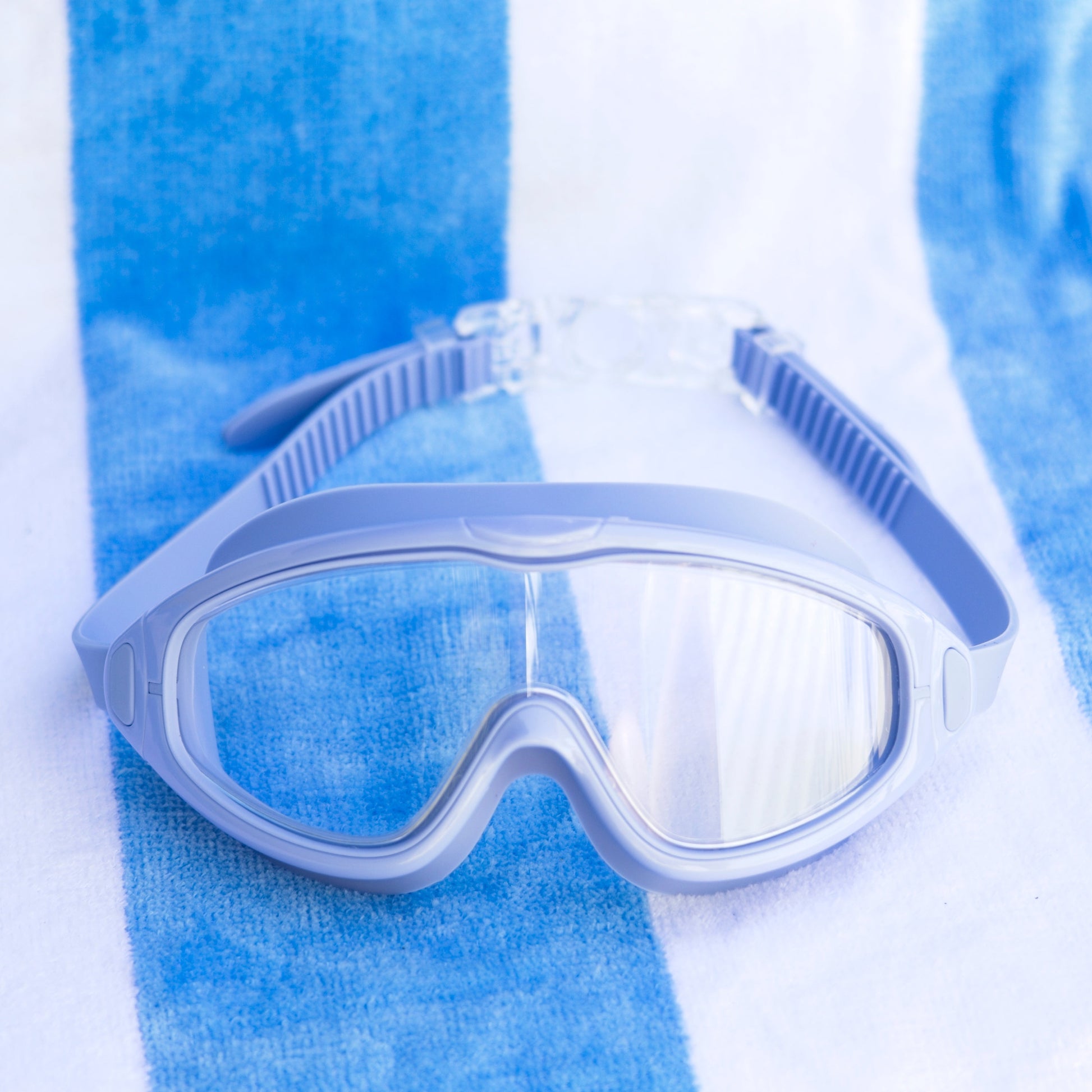blue goggles swimming Kiddo Goggles